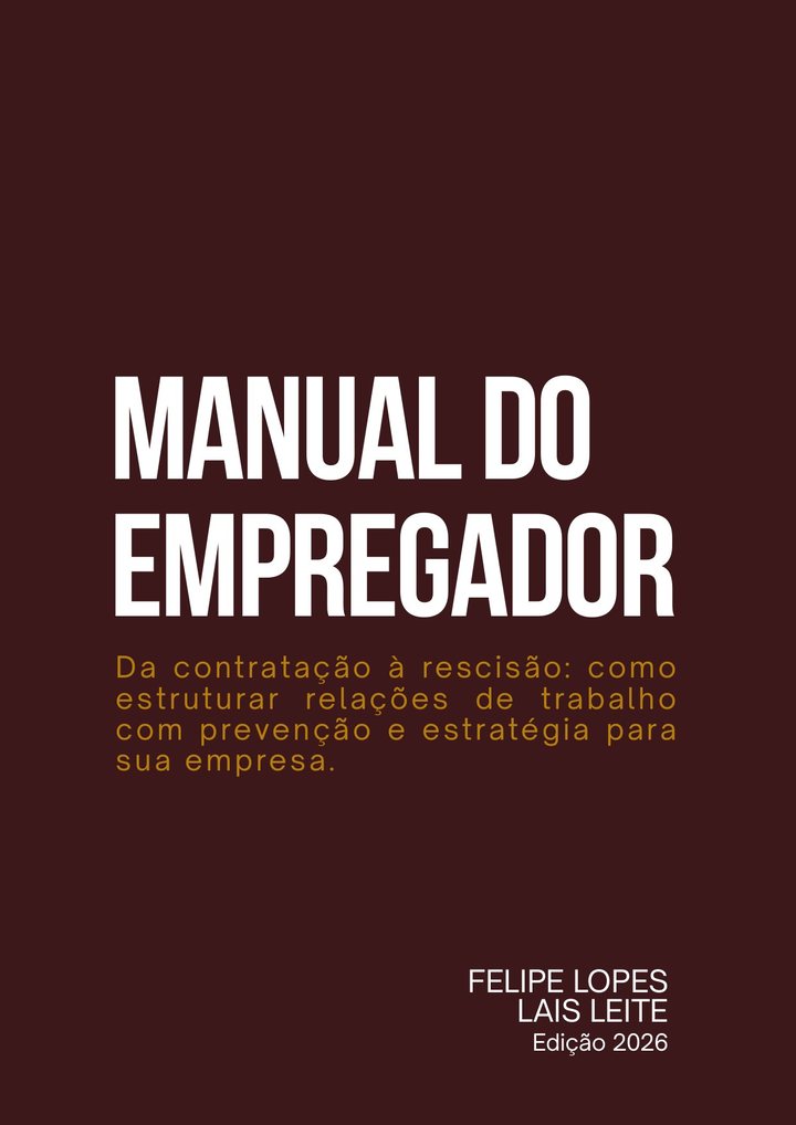 Capa do e-book Manual do Empregador
